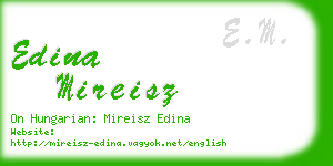 edina mireisz business card